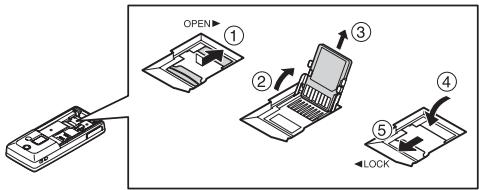 SHARP 550SH - To Remove the Memory Card - 1