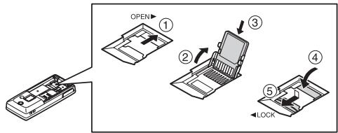 SHARP 550SH - To Insert the Memory Card - 1