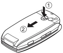 SHARP GX25 - Removing the SIM Card and the Battery - 1