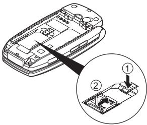 SHARP GX25 - Removing the SIM Card and the Battery - 3