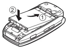 SHARP GX25 - Inserting the SIM Card and the Battery - 3