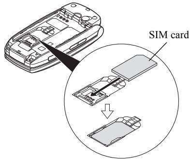 SHARP GX25 - Inserting the SIM Card and the Battery - 2