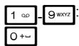 SHARP GX29 - Table of Characters - 1