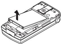 SHARP GX29 - Removing the SIM Card and the Battery - 2