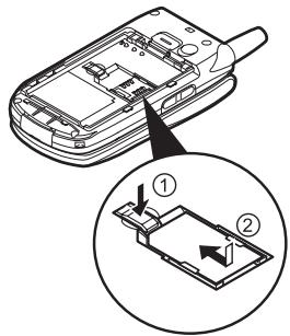 SHARP GX30I - Removing the SIM Card and the Battery - 3