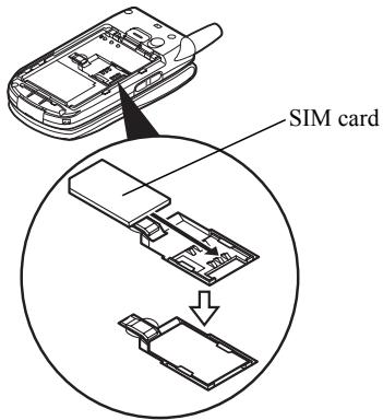 SHARP GX30I - Inserting the SIM Card and the Battery - 2