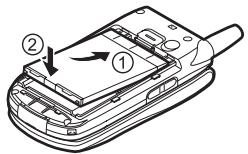SHARP GX30I - Inserting the SIM Card and the Battery - 3