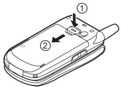 SHARP GX30I - Inserting the SIM Card and the Battery - 1