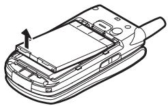 SHARP GX30I - Removing the SIM Card and the Battery - 2