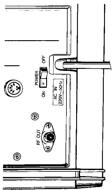 SHARP VC-7700S - Commutateur d'alimentation l'interrupteur général de l'appareil est - 1