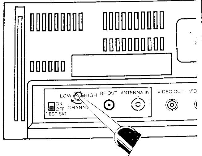 SHARP VC-8482N/S - La mire d'essay n'est pas claire sur l'écran du téléviseur - 1