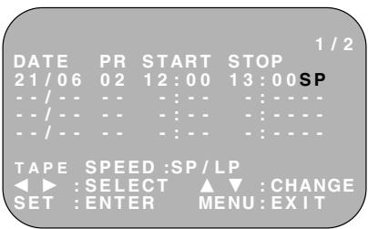SHARP VC-FH30FPM - HOW TO USE SHOWVIEW TO MAKE A RECORDING - 1