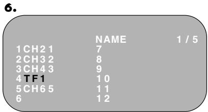 SHARP VC-FH30FPM - RE-NAMING CHANNELS - 3