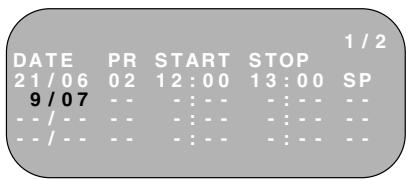 SHARP VC-MH745SM/MH750SM - SETTING A RECORDING - 2