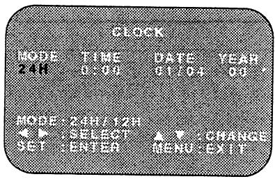 SHARP VC-MH761SM - MANUALLY SETTING THE CLOCK - 1