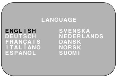 SHARP VC-S2000GM - CHANGING THE ON-SCREEN DISPLAY LANGUAGE - 1