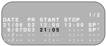 SHARP VC-S2000GM - SETTING A RECORDING - 3