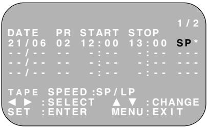 SHARP VC-S2000GM - Press TIMER ON/OFF once to place the VCR - 1