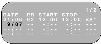 SHARP VC-S2000GM - SETTING A RECORDING - 2