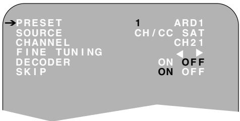 SHARP VC-S2000GM - MANUALLY TUNING A CHANNEL - 2
