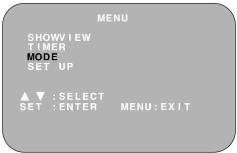 SHARP VC-S2000GM - MODE SELECTION - 1