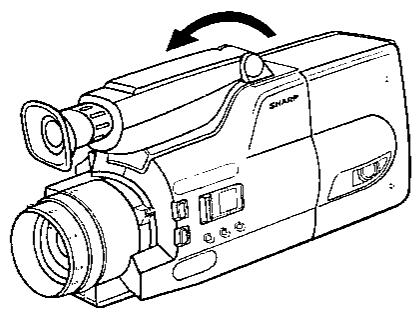 SHARP VL-C7200S - Réglage de la position du viseur électronique - 2