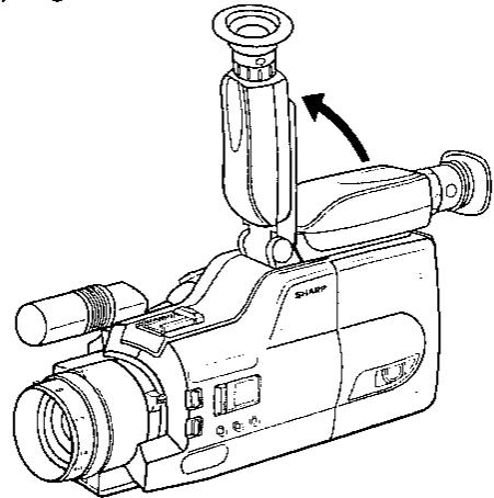 SHARP VL-C7200S - Réglage de la position du viseur électronique - 1