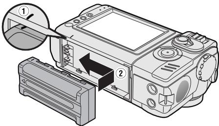 SHARP VL-NZ50S - Attaching the Battery Pack - 3
