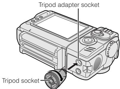 SHARP VL-NZ50S - Attaching the Supplied Tripod Adapter - 1