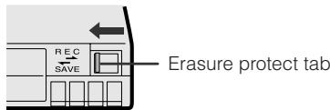 SHARP VL-NZ50S - To protect recordings against accidental erasure - 1