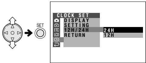 SHARP VL-NZ50S - Changing to the 12-hour Time Mode - 1