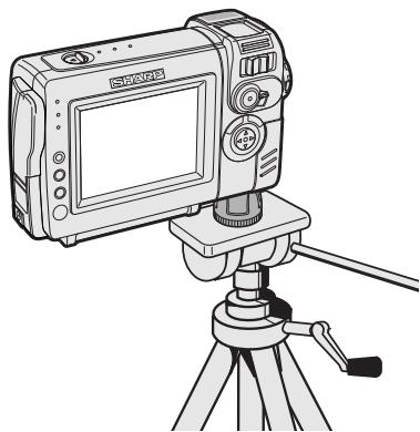 SHARP VL-NZ50S - Attaching the Supplied Tripod Adapter - 2