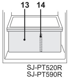 SHARP SJ-PT690R - Fruit- en groentela - 1