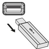 SHARP XL-DH20NH - To remove USB memory device - 1