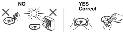 SHARP XL-DH20NH - Care of compact discs - 1