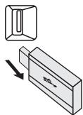 SHARP XL-DH350NH - To remove USB memory device - 1
