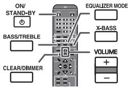 SHARP XL-DH350NH - Test of the remote control - 3