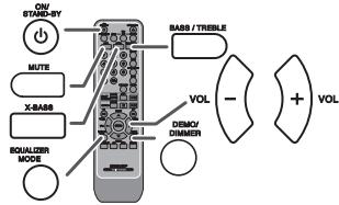 SHARP XL-DH360PH - Test of the remote control - 3