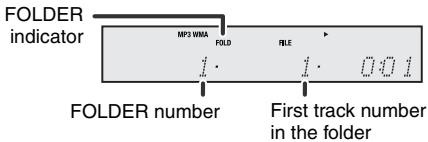 SHARP XL-HF200PH(S) - Procedure to playback MP3/WMA disc with folder mode on - 2