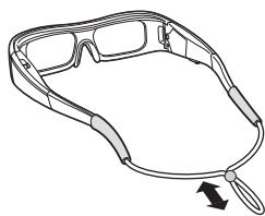 SHARP AN-3DG10A - Attaching the 3D Glasses Band - 2