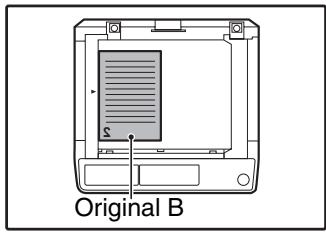 SHARP AR-5620D - Place original B as shown below. - 1