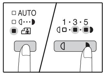 SHARP AR-5620D - Press the [Light] key (  ) or [Dark] key () to adjust the exposure. - 1