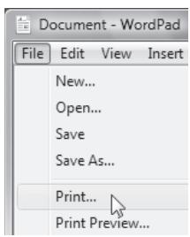 SHARP AR-5620D - Select "Print" from the application's "File" menu. - 1