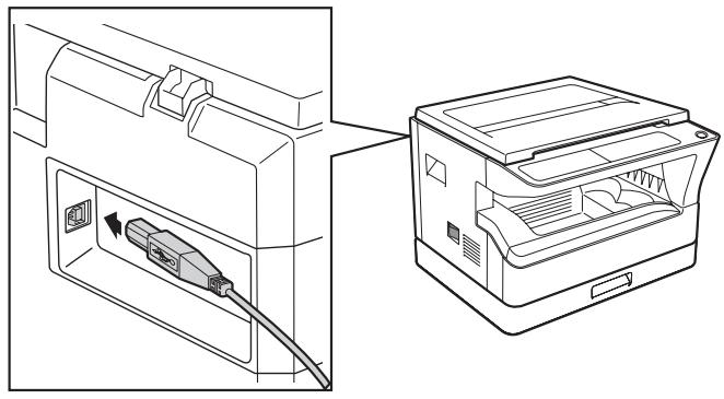 SHARP AR-5620D - CONNECTING A USB CABLE - 1