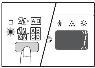 SHARP AR-5620D - Selecting the layout for 4 IN 1 copy - 1