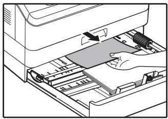 SHARP AR-5620D - If the misfed paper is not seen in step 2, lift and pull out the lower paper tray and remove the misfed paper. - 1