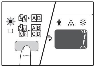 SHARP AR-5620D - Selecting the layout for 2 IN 1 copy - 1