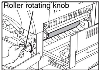 SHARP AR-5620D - Turn the roller rotating knob in the direction of the arrow. - 1