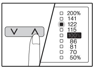 SHARP AR-5620D - Use the [PRESET RATIO] selector keys (,) and [Zoom] keys ( ） to select the desired copy ratio. - 1