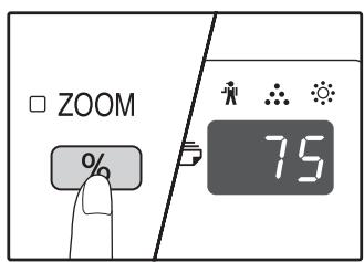 SHARP AR-5620D - Hold down the [Copy ratio display] key (%) for more than 5 seconds. - 1